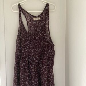 Aerie sheer floral long tank